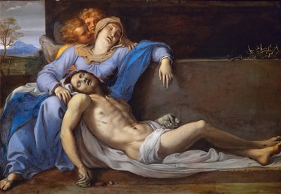 Pietà with Two Angels by Annibale Carracci